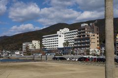 温泉街の風景