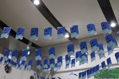 天草空港のターミナルの天井。ちょっと怖い