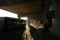 Blue Lineへの連絡バス乗り場 @ BOS