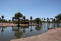 Papago Parkと多分PHXに着陸しようとしている飛行機