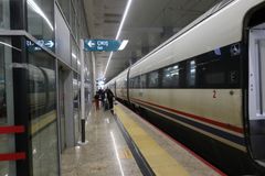 高速鉄道の列車@Ankara YHT駅