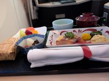 一便目(JL)の機内食