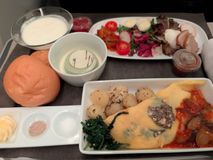 九便目の機内食(JL)