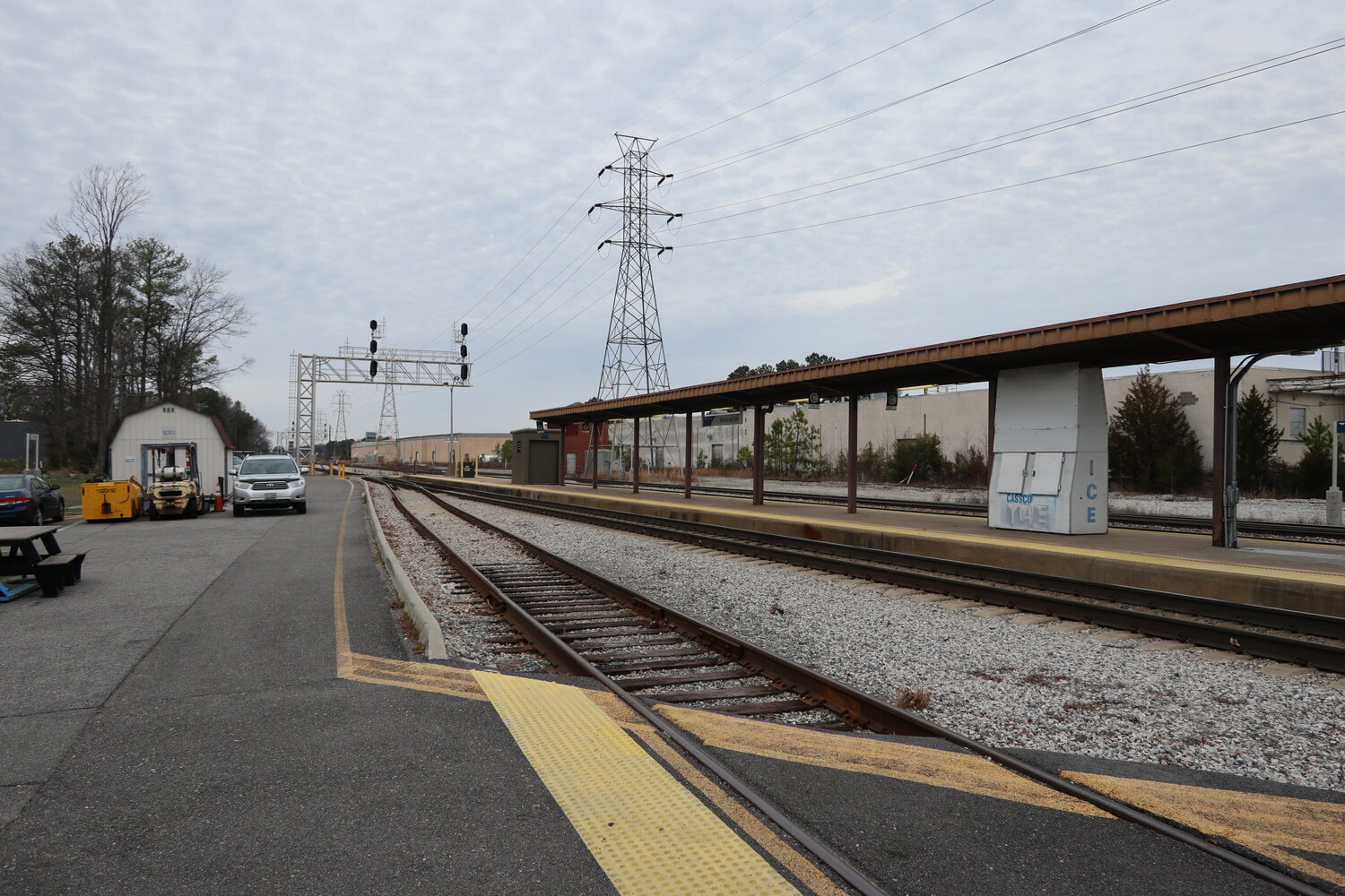 Richmond Staples Mill Road Station - プラットホーム (2020年2月撮影)